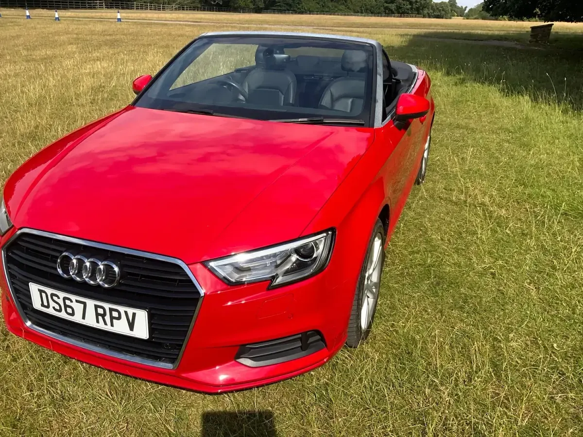 Used Audi A3 Cabriolet 150 HP (110 kW) 2018 Red Cabriolet