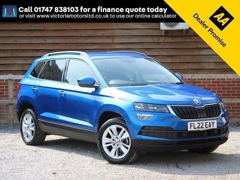 Blue Used 2022 Skoda Karoq SE Technology SUV | £17,995 (Good price) - Image 1/4
