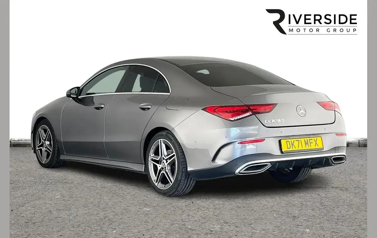 Used Mercedes CLA180 AMG line 136 HP (100 kW) 2021 Mountain grey Coupe