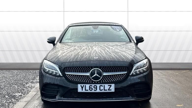 Used Mercedes C300 AMG line 245 HP (180 kW) 2020 Black Cabriolet