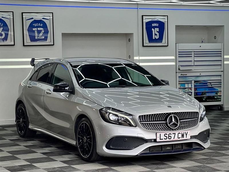Silver Used 2017 Mercedes A180 AMG Line Premium Hatchback | £12,499 (Fair price) - Image 1/4