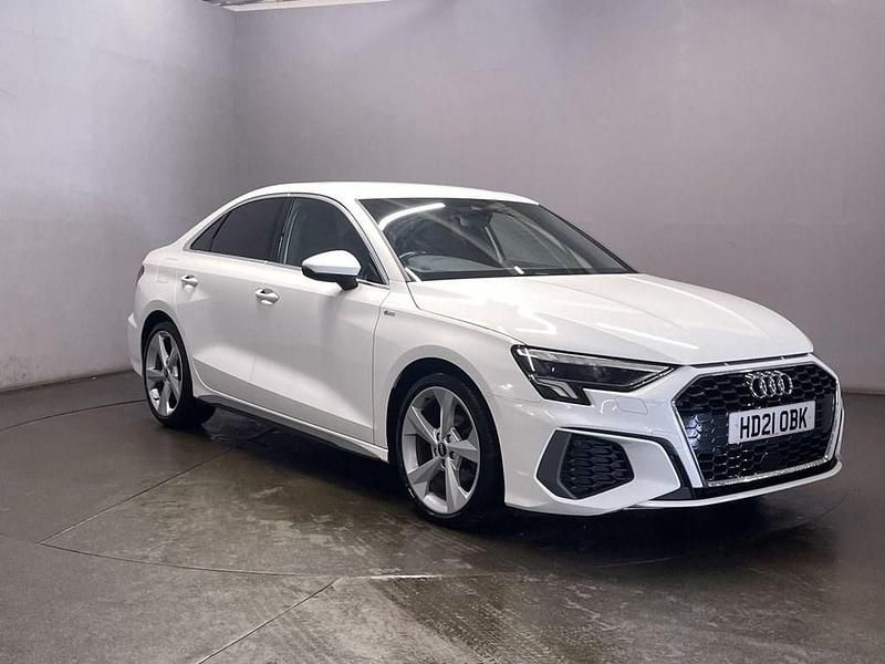 Used Audi A3 S-Line 150 HP (110 kW) 2021 White Sedan