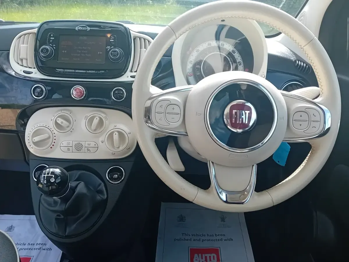 Used Fiat 500 Lounge 69 HP (50 kW) 2019 Black Hatchback
