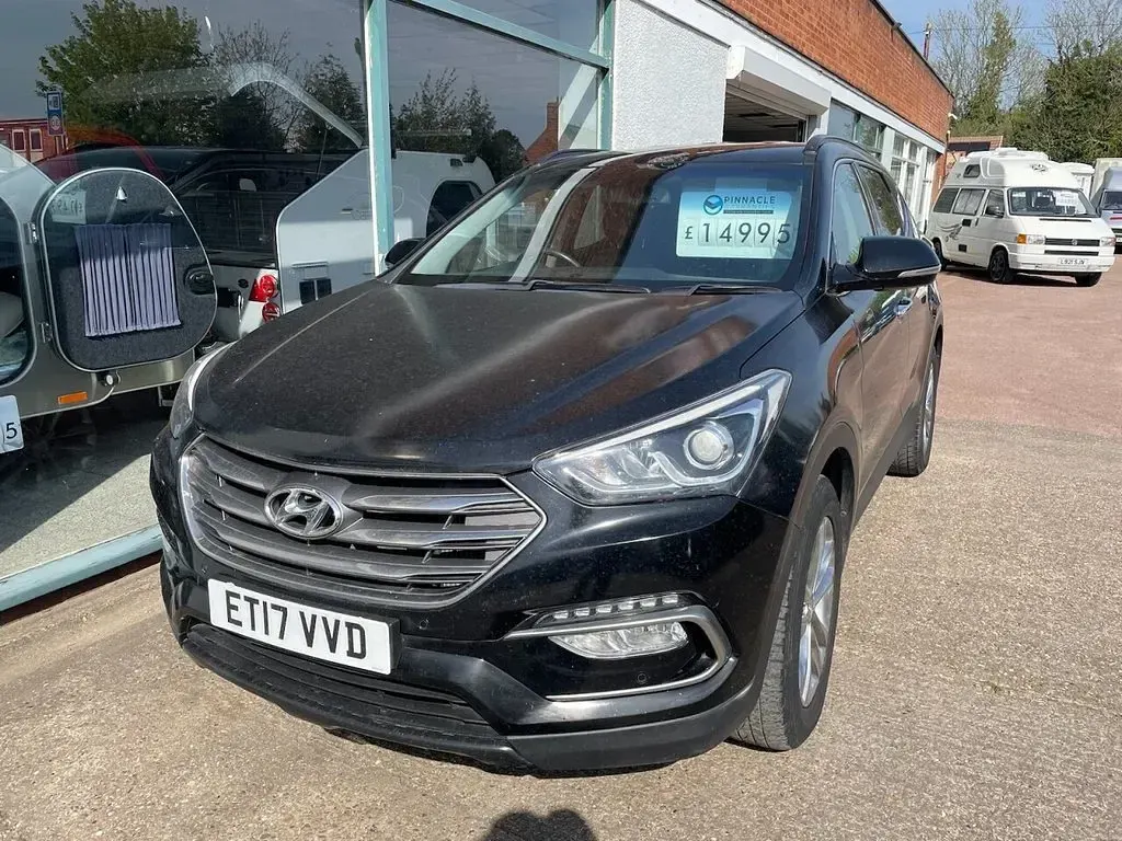 Begagnad Hyundai Santa Fe Premium 200 HK (147 kW) 2017 Svart SUV