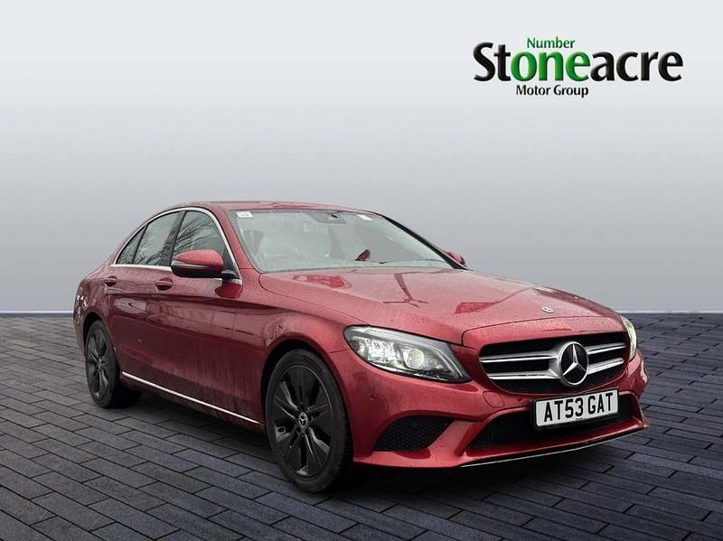 Used Mercedes C220 Sport Edition 191 HP (140 kW) 2020 Red Sedan