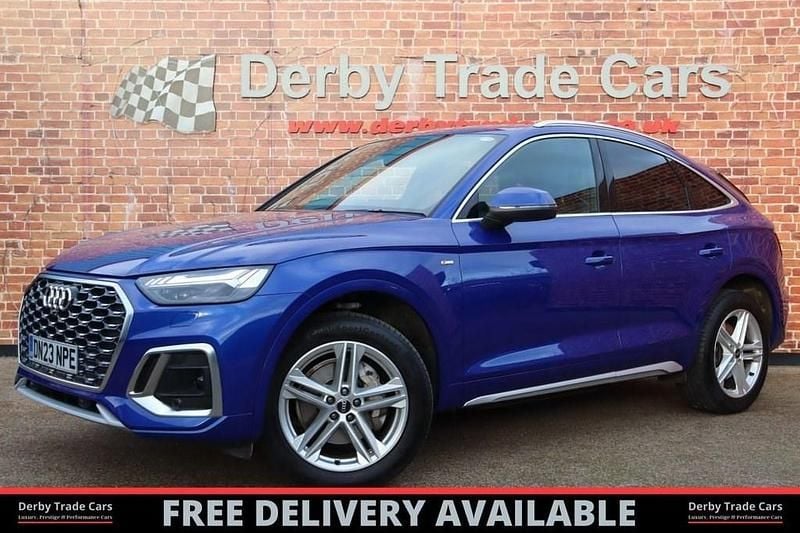 Blue Used 2023 Audi Q5 Sportback S-Line SUV | £33,490 (Good price) - Image 1/4