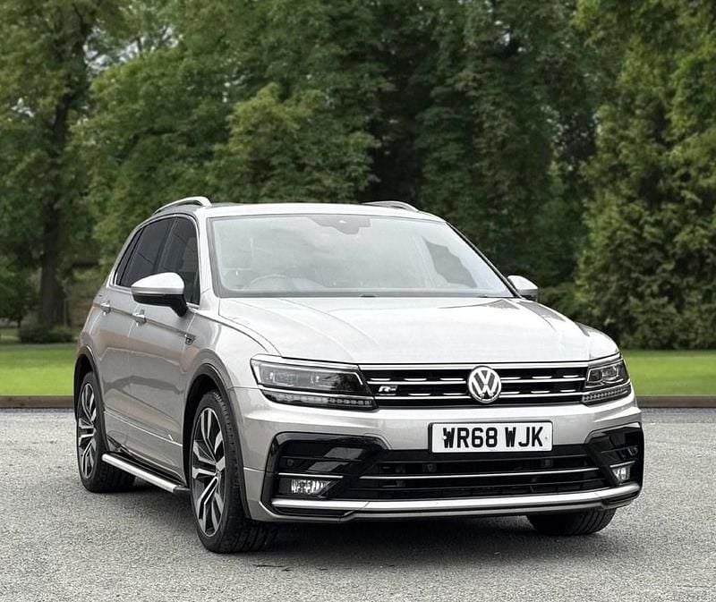 Silver Used 2018 VW Tiguan R-line SUV | £17,395 (Fair price) - Image 1/4