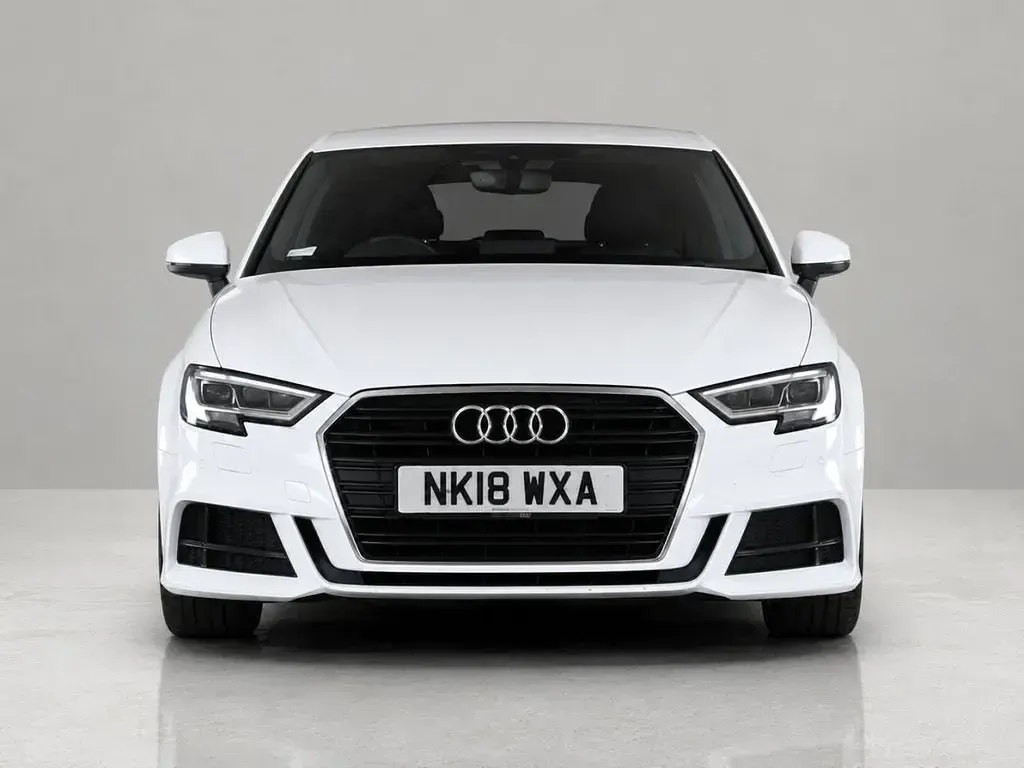 Used Audi A3 S-Line 150 HP (110 kW) 2018 White Sedan