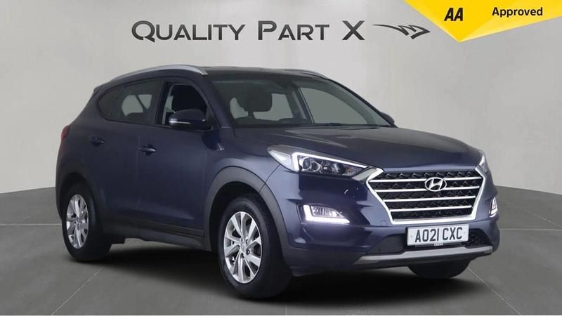 Blue Used 2021 Hyundai Tucson SE SUV | £13,374 (Good price) - Image 1/3