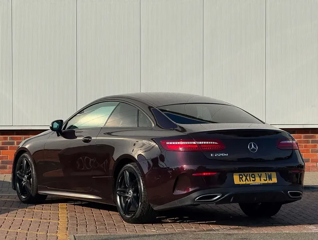 Used Mercedes E220 AMG line 2019 Red Coupe