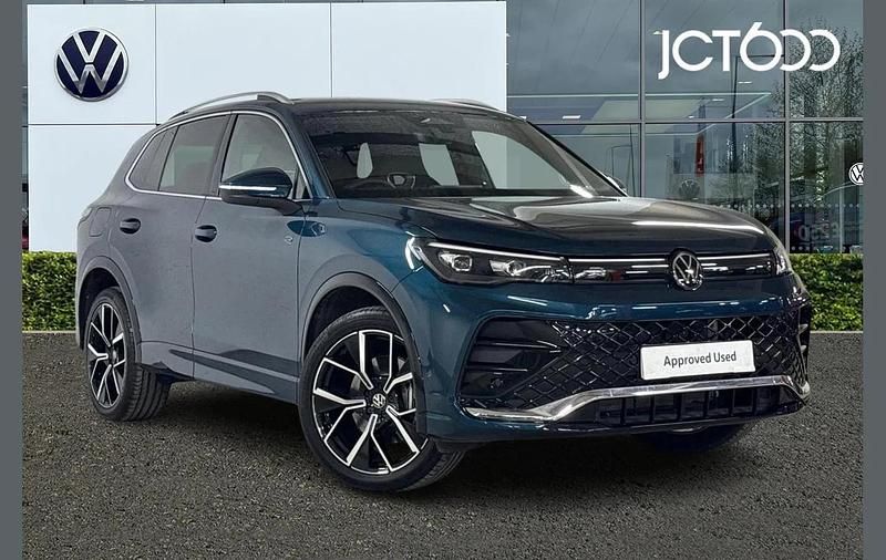 Blue New 2025 VW Tiguan R-line SUV | £38,747 (Expensive) - Image 1/4