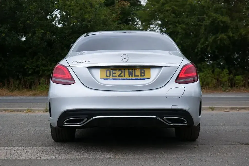 Used Mercedes C300 AMG line 306 HP (225 kW) 2021 Silver Sedan