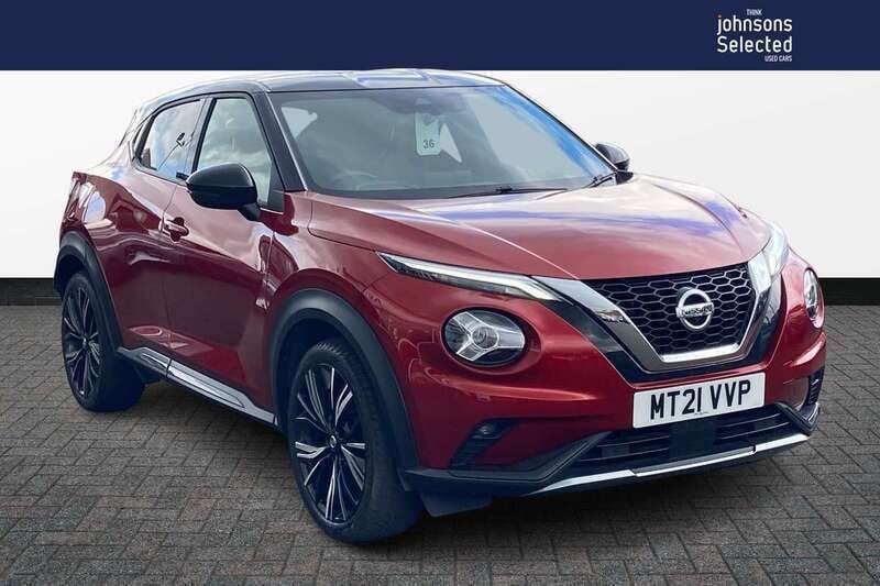 Red Used 2021 Nissan Juke Tekna+ SUV | £13,977 (Fair price) - Image 1/4