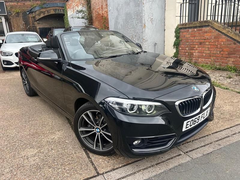 Used BMW 218 Sport Line 2019 Black Cabriolet