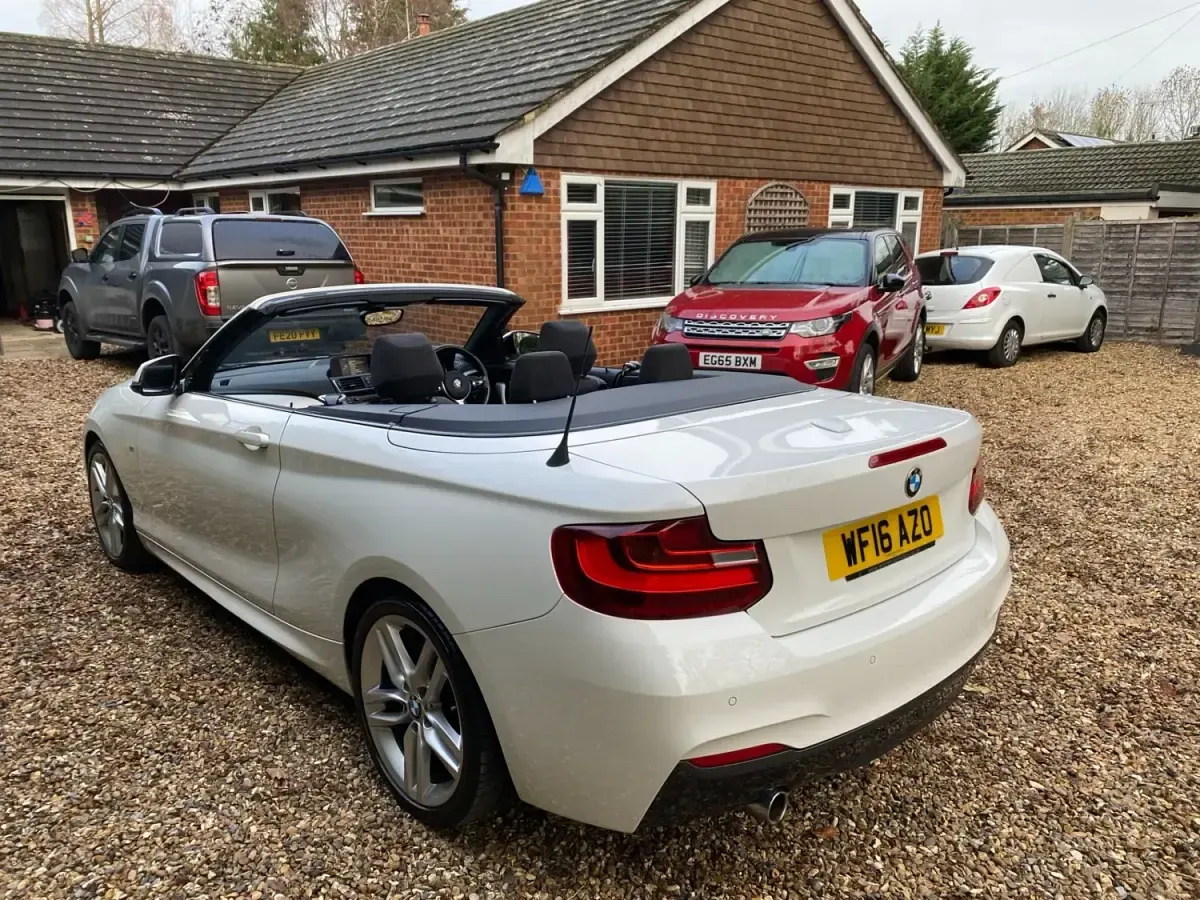 Usado BMW 218 M Sport 2016 Branco Cabrios