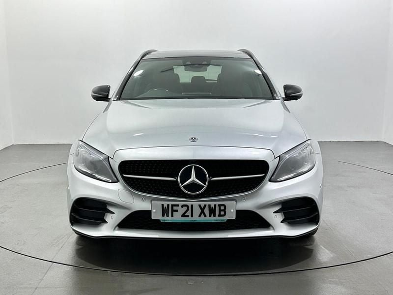 Used Mercedes C300e AMG line 320 HP (235 kW) 2021 Silver Estate