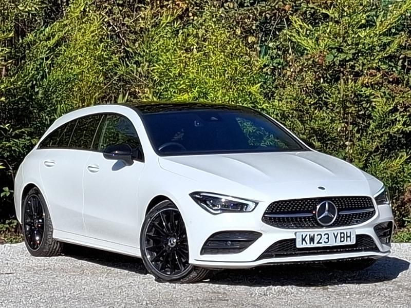 White Used 2023 Mercedes CLA220 AMG Line Premium Plus Sedan | £29,498 (Fair price) - Image 1/4