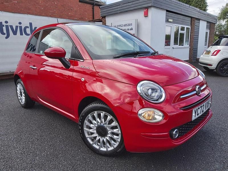 Red Used 2022 Fiat 500 Dolcevita Hatchback | £10,490 (Fair price) - Image 1/2