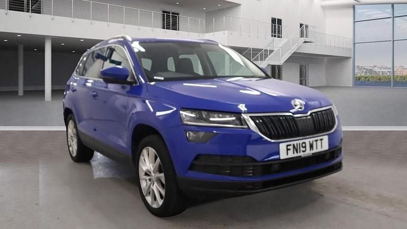 Blue Used 2019 Skoda Karoq SE L SUV | £15,995 (Good price) - Image 1/4