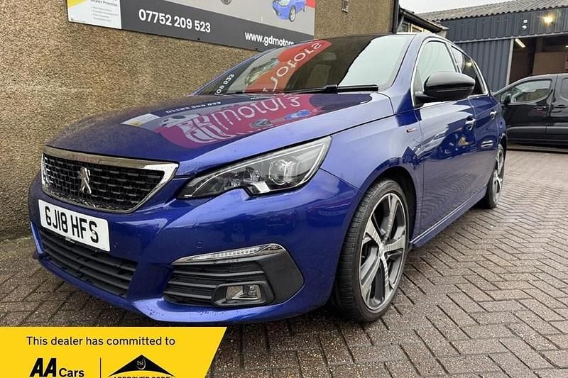Blue Used 2018 Peugeot 308 GT-line Hatchback | £8,995 (Fair price) - Image 1/1