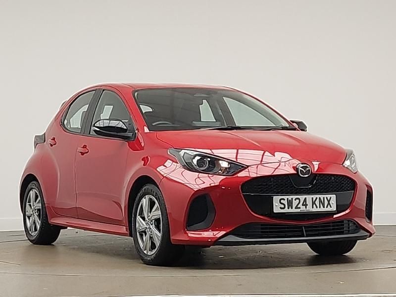 Red Used 2024 Mazda 2 Exclusive-Line Hatchback | £15,998 (Fair price) - Image 1/4