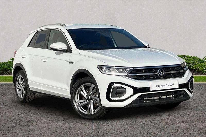White Used 2024 VW T-Roc R-line SUV | £29,995 (Expensive) - Image 1/4