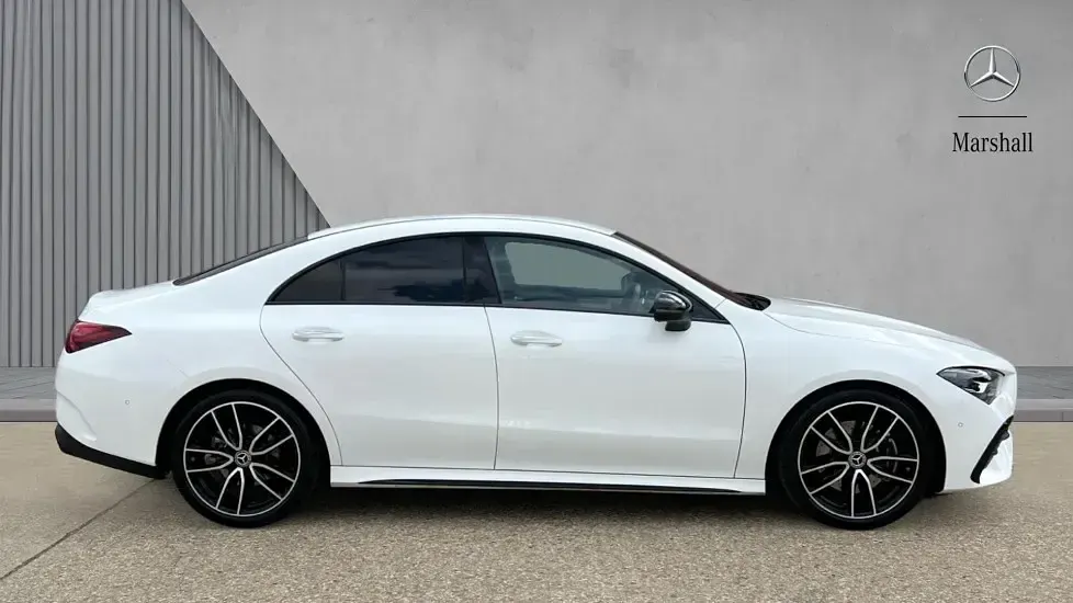 Used Mercedes CLA220 AMG Line Premium 190 HP (139 kW) 2025 White Coupe
