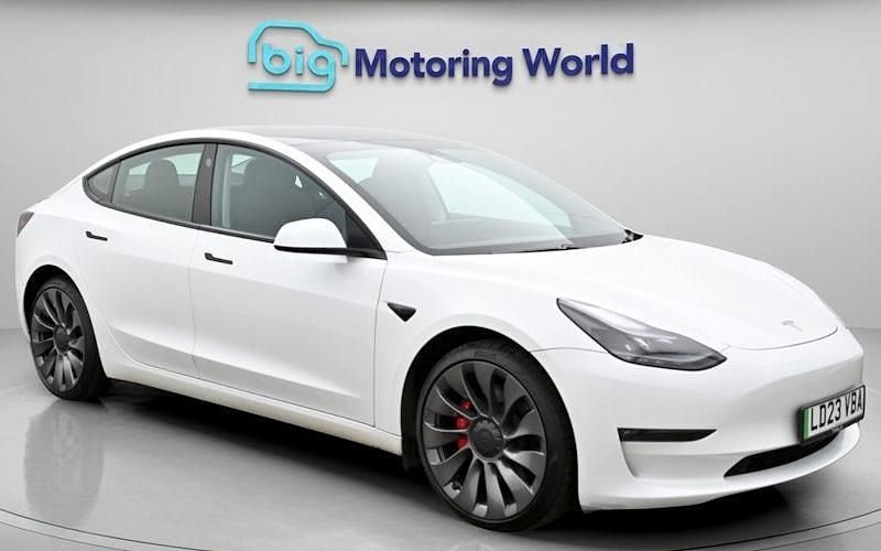 Used Tesla Model 3 Performance 461 kW (627 HP) 2023 White Sedan
