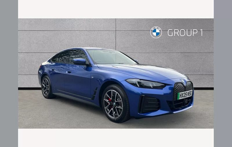 Portimao blue Used 2025 BMW i4 M Sport Sedan | £47,195 (Good price) - Image 1/4
