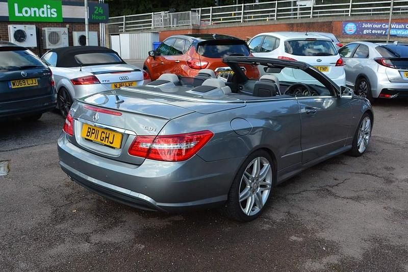 Used Mercedes E250 205 HP (150 kW) 2011 Silver Cabriolet