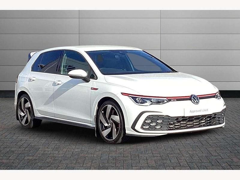 Pure white Used 2021 VW Golf VIII GTI Hatchback | £25,250 (Fair price) - Image 1/4