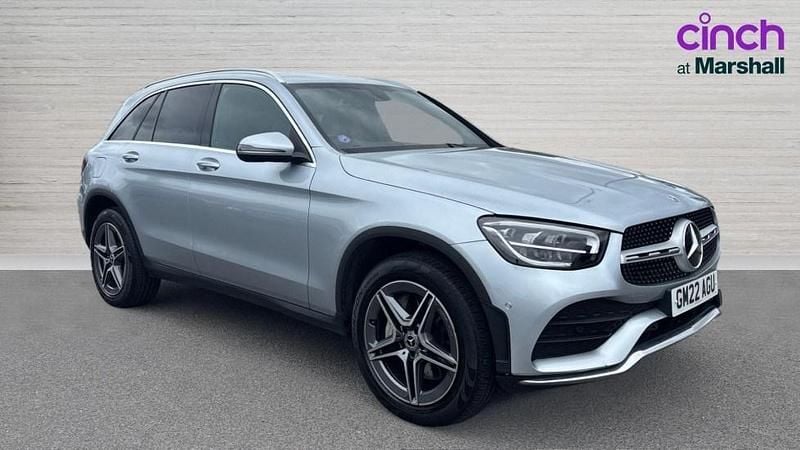Silver Used 2022 Mercedes GLC300e AMG line SUV | £29,900 (Super price) - Image 1/4