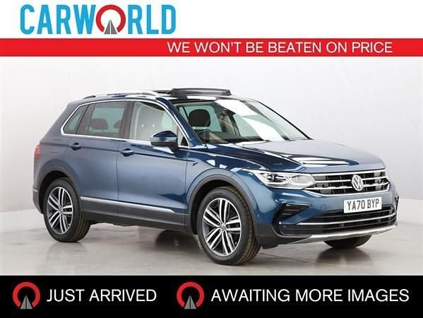 Blue Used 2020 VW Tiguan Elegance SUV | £19,679 (Expensive) - Image 1/3