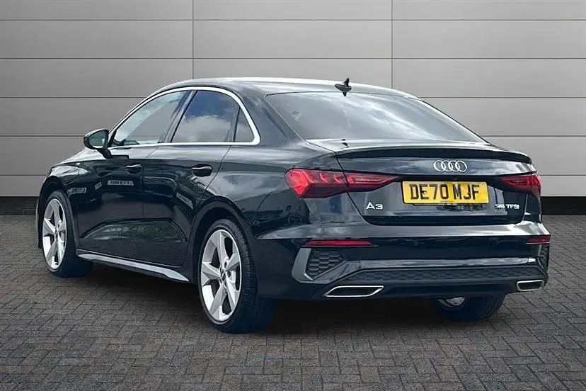 Used Audi A3 S-Line 150 HP (110 kW) 2020 Black Sedan