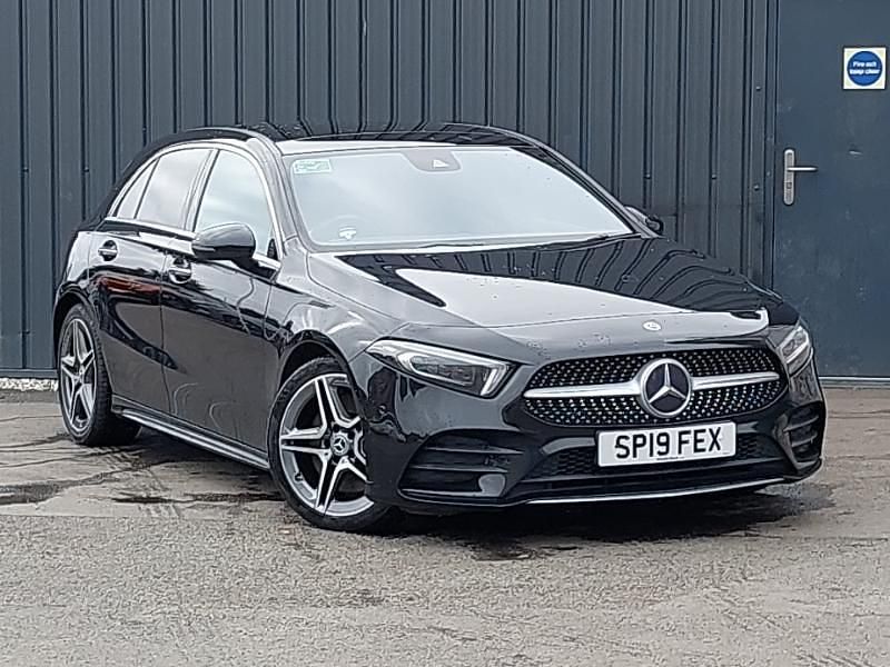 Black Used 2019 Mercedes A250 AMG Line Premium Plus Hatchback | £18,698 (Fair price) - Image 1/4