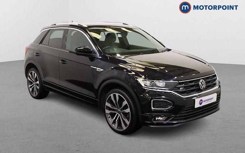 Black Used 2021 VW T-Roc R-line SUV | £19,899 (Fair price) - Image 1/4