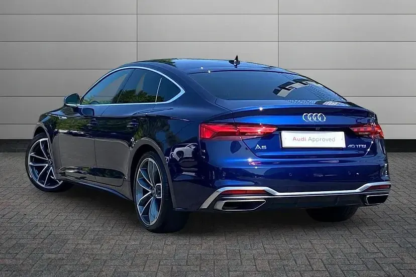 Used Audi A5 Sportback S-Line 201 HP (147 kW) 2024 Navarra blue Hatchback