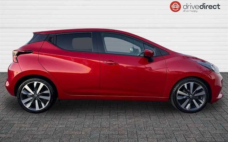 Used Nissan Micra Tekna 92 HP (67 kW) 2022 Red Hatchback