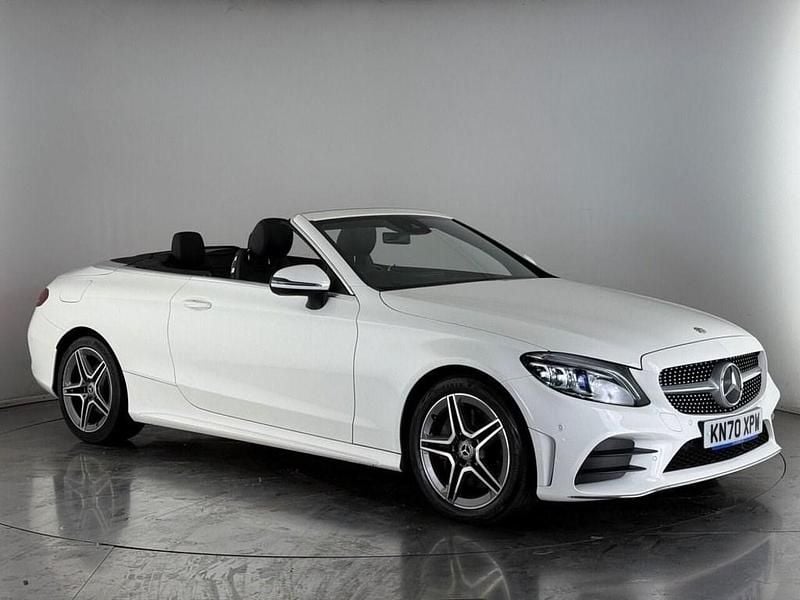White Used 2020 Mercedes C300 AMG line Cabriolet | £27,300 (Expensive) - Image 1/3