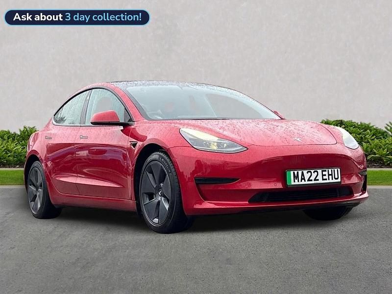 Red Used 2022 Tesla Model 3 Standard Range Sedan | £19,239 (A bit pricey) - Image 1/3