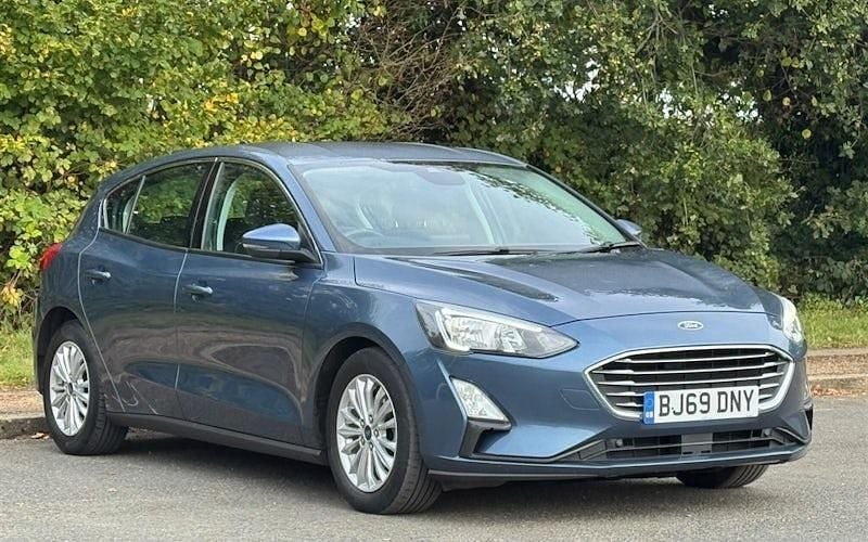 Blue Used 2019 Ford Focus Titanium Hatchback | £10,399 (Fair price) - Image 1/4