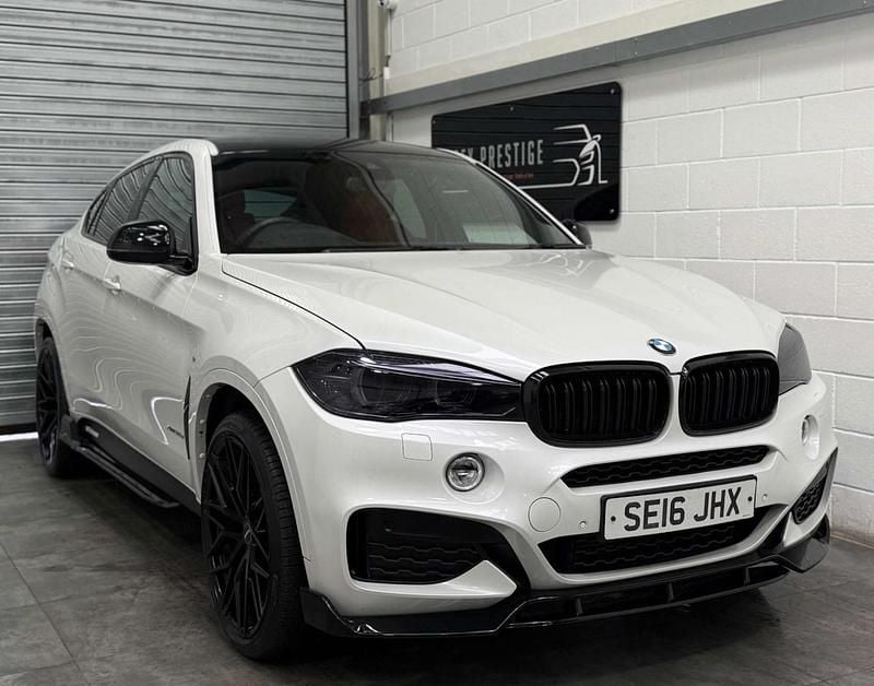 White Used 2016 BMW X6 M Sport SUV | £17,989 (Fair price) - Image 1/4