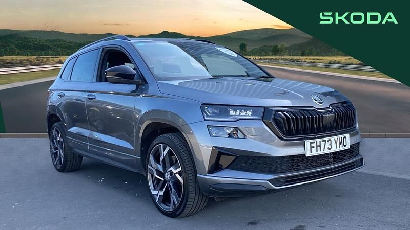 Grey Used 2023 Skoda Karoq SportLine SUV | £24,495 (Fair price) - Image 1/4