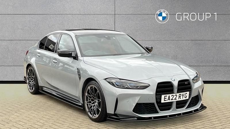 Grey Used 2022 BMW M3 Competition Edition Sedan | £56,385 (Fair price) - Image 1/4