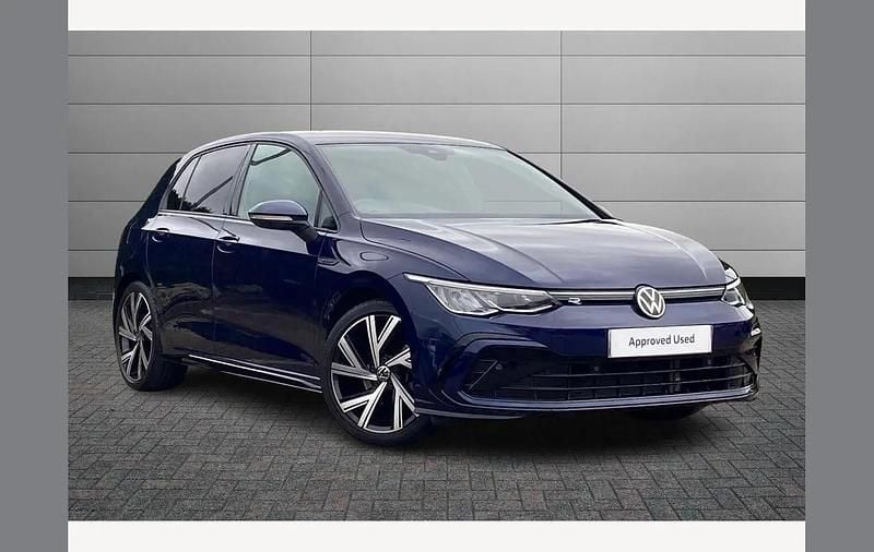 Used VW Golf VIII R-line 150 HP (110 kW) 2021 Blue Hatchback