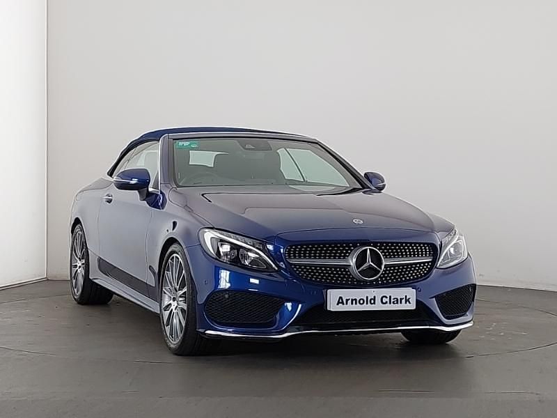 Blue Used 2018 Mercedes C220 AMG line Cabriolet | £19,298 (Fair price) - Image 1/4