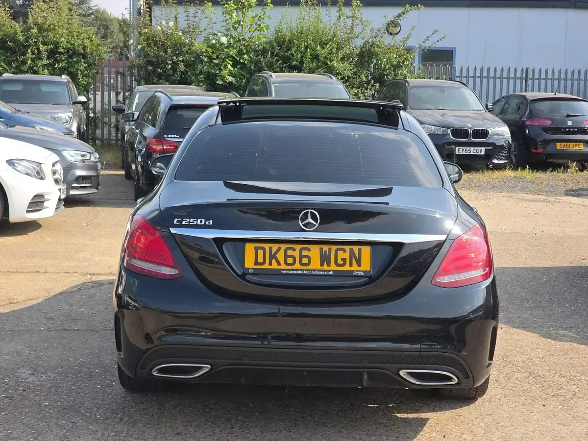Used Mercedes C250 AMG line 2016 Black Sedan