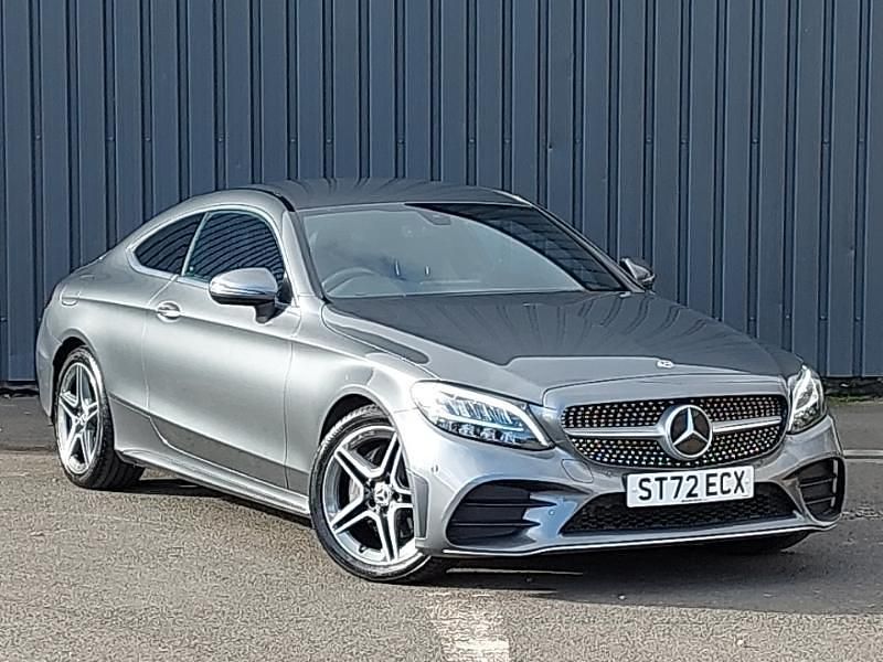 Grey Used 2022 Mercedes C200 AMG line Coupe | £26,998 (Expensive) - Image 1/4