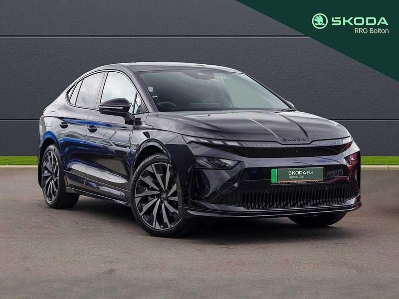 Black magic pearl effect Used 2025 Skoda Enyaq iV SportLine SUV | £40,995 - Image 1/4