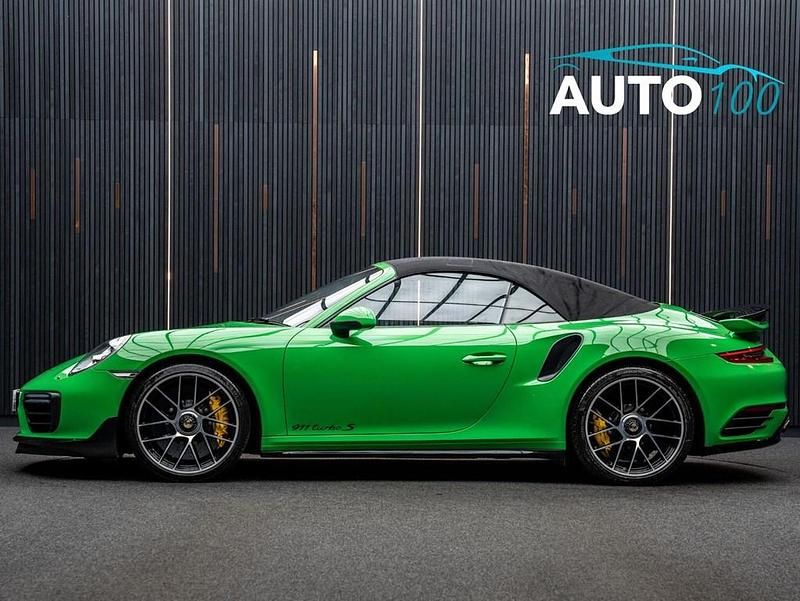 Used Porsche 911 Turbo S Cabriolet 2018 Green Cabriolet